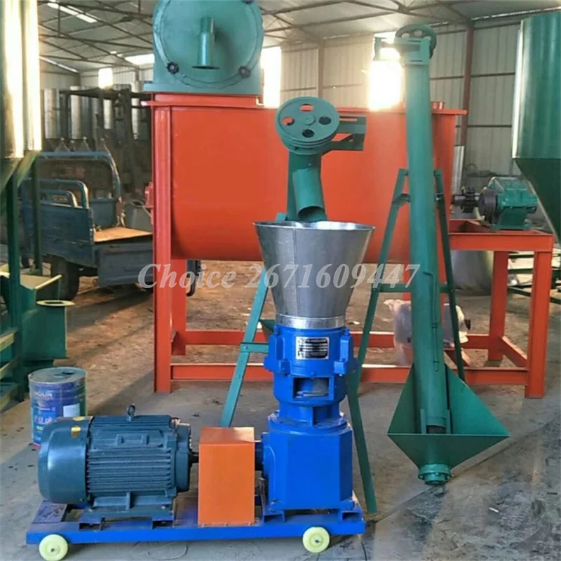 Animal Extruder Fish Chicken Feed Pellet Machine Mill Poultry Cattle Animal Poultry Cattle Chicken Fish Feed Pellet Making Machi