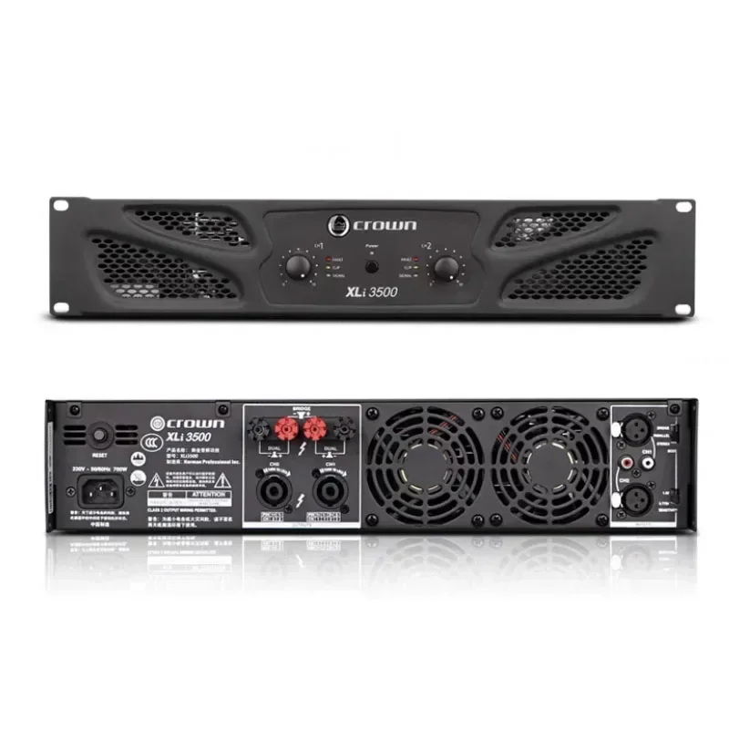 XLi 3500 Amplificador de Potência, Áudio Profissional, Equipamento de DJ, Linha Matriz Alto-falantes, Subwoofer, Palco, Casamento, KTV, Uso Doméstico