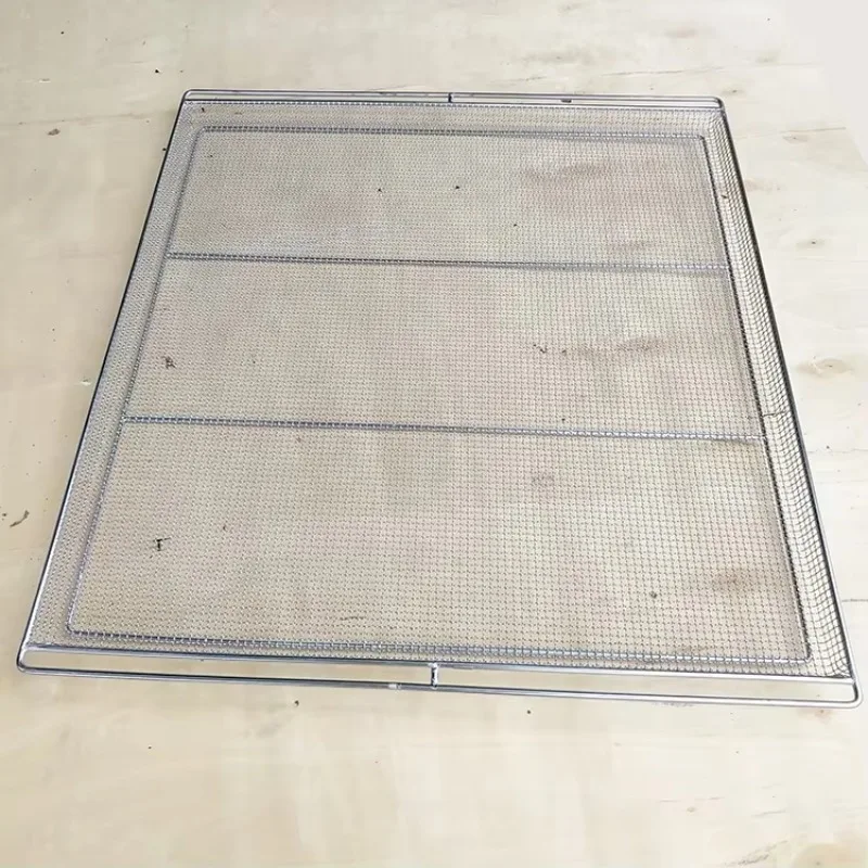 Custom stainless steel 304 dehydrator drying tray wire mesh rack for dried meat, pulp, vegetables, dog snacks, herbs