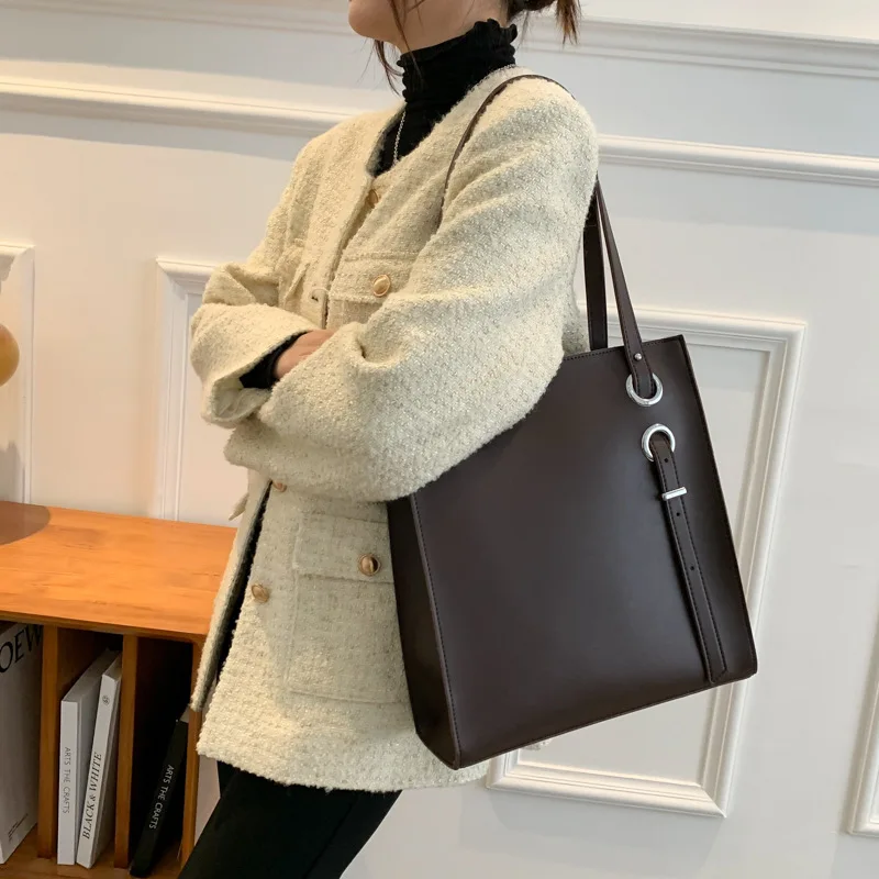 CGCBAG Fashion Luxury Brand Designer Women Tote Bag High Quality Soft Leather Handbags Simple Lage Capacity Female Shoulder Bag