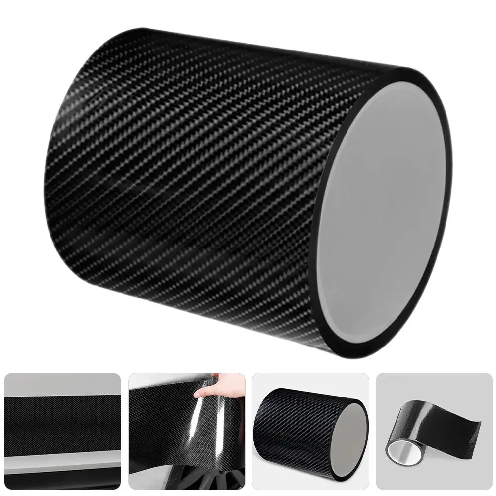 

5D Carbon Fiber Car Door Edge Guard Tape Vinyl Protective Film for Doors Sills Thresholds Anti-Collision Scratch Rust Water