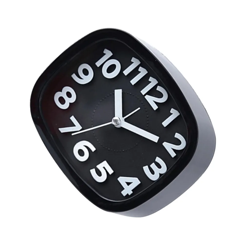 Mini reloj despertador de cuarzo, reloj de escritorio de plástico de primera calidad, ligero y portátil para mochila, equipaje, decoración de habitación, regalo, 1 ud.