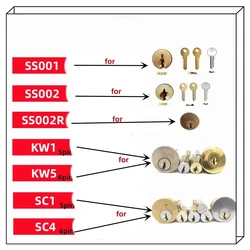 Lishi 2 in 1 Tools 2in1 R52 R52L SS002 pro KW5 SC1 SC4 KW1 SS002R SS001 M1MS2 AM5 TE2 Locksmith Tools for Home Door Civil Locks