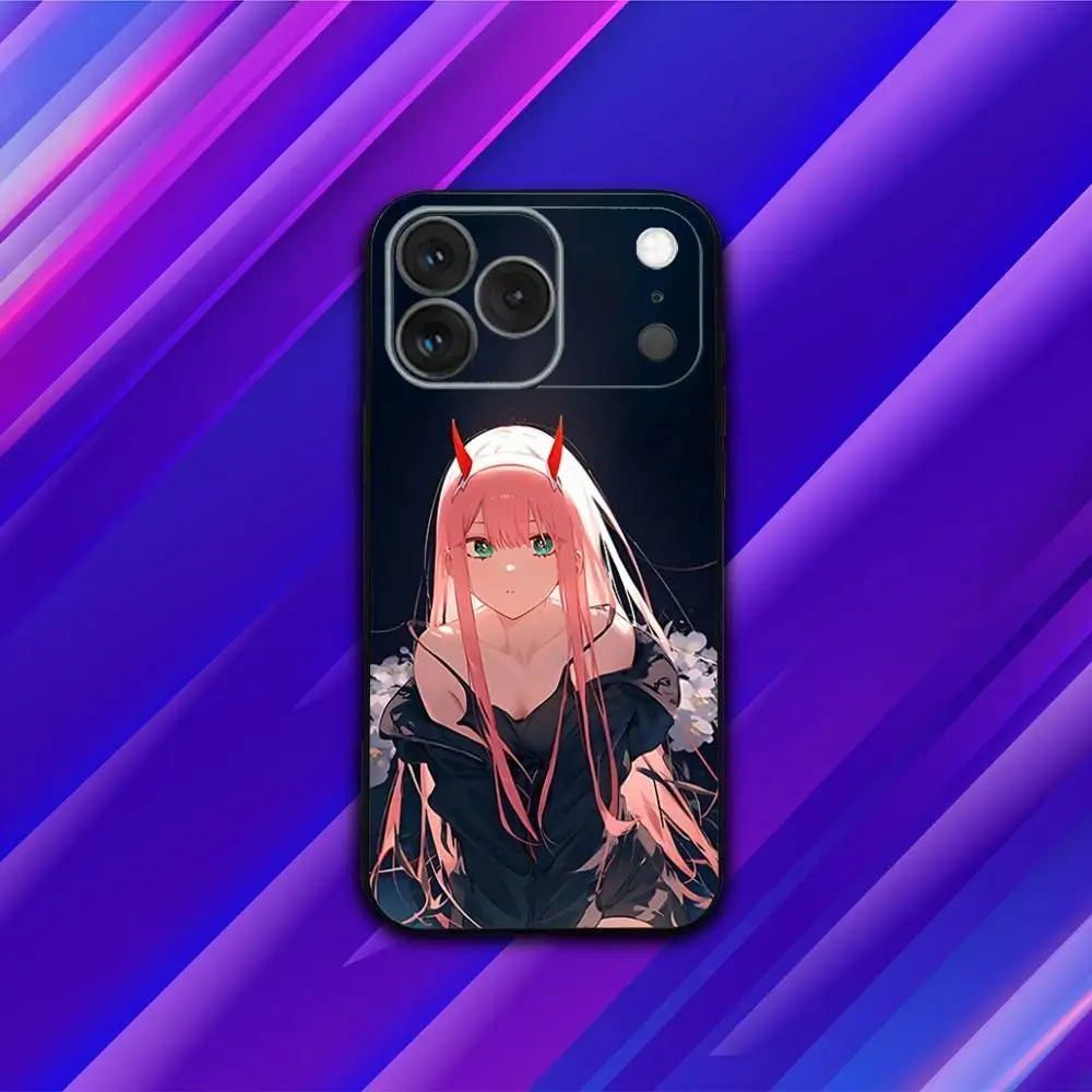 Z-Zero Anime T-Two Phone Case For iPhone 17,16,15,14,13,12,11,Pro,Max,Plus,X,XS,SE4,E,Mini,Soft Black Case