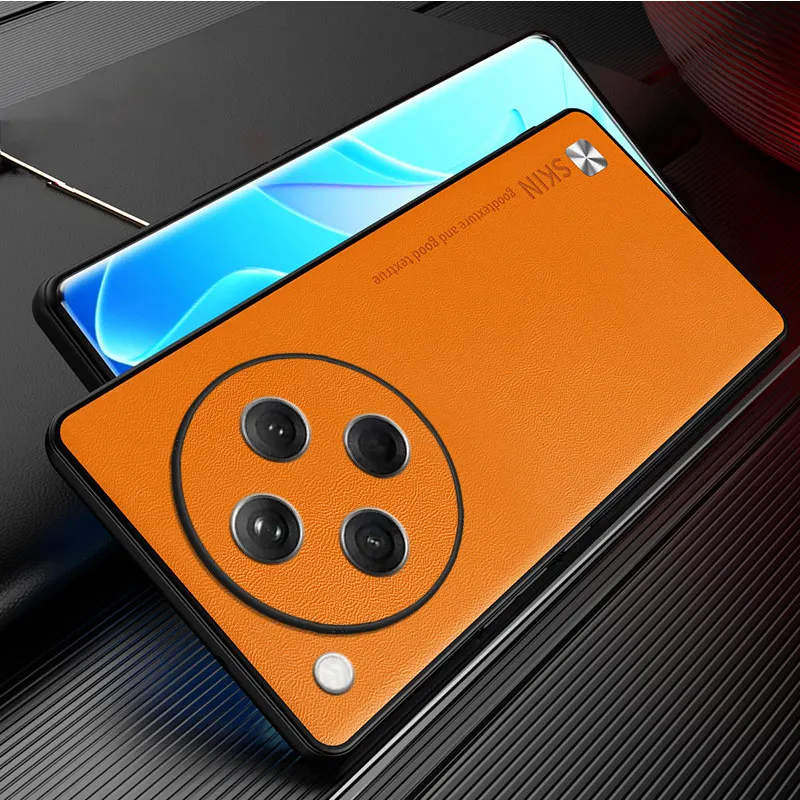 Case For OPPO Find X8 Pro Business Style Luxury Plain Leather Skin-friendly Cover For OPPO Find X 8 Pro Shockproof Bumper Funda image 2