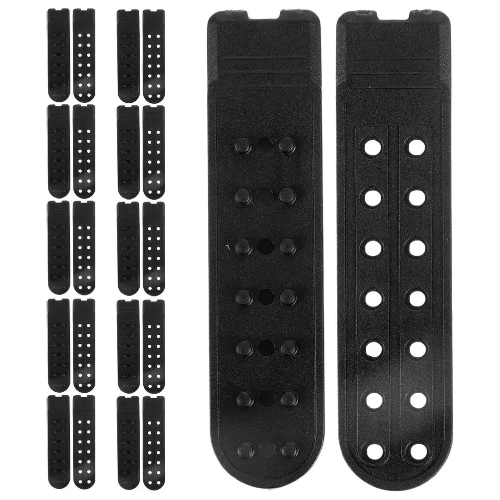 20Pairs Plastic Hat Snap Buckle Replacement 14-Hole Double-Row Push-Pull Mechanism for Snapback Cap Baseball Ski Hat Extender