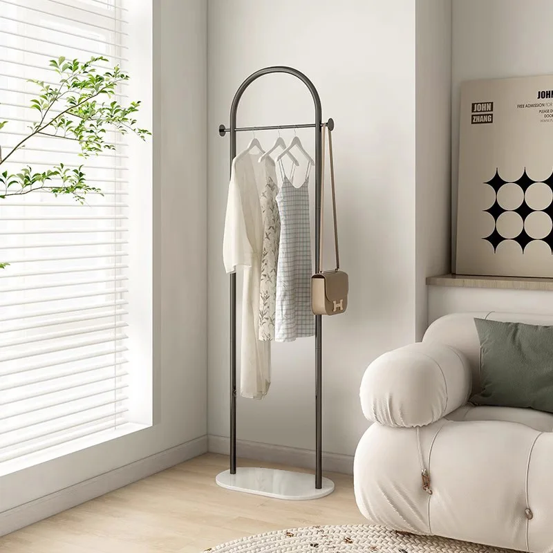 

Modern Simple Floor-Standing Clothes Rack for Bedroom Living Room Indoor Space-Saving Clothes Hanger Organizer Home Decor