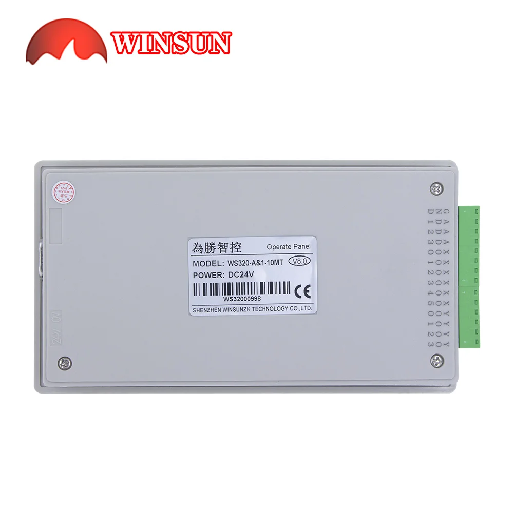 OP320 PLC in one 10MT 6 in 4 out PLC communication with Text Display 3.7inch with Real Time Clock