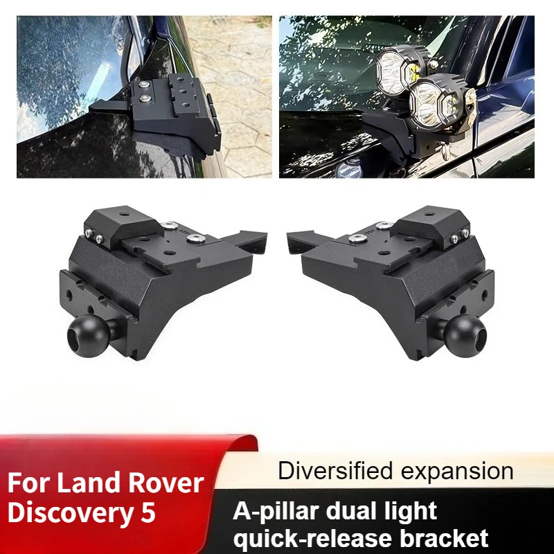 For Land Rover Discovery 5 A-Pillar Dual Light Quick-Release Bracket Modification LED Spotlight Extension Bracket Accessory