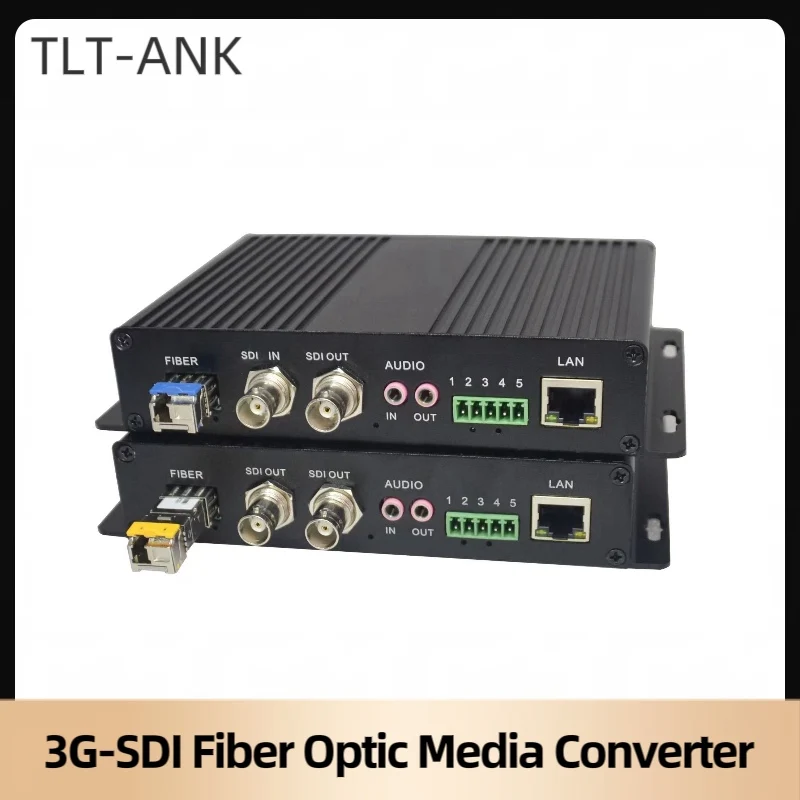 Transmetteur et récepteur de convertisseurs de média optique à Fiber optique vidéo/Audio/Ethernet 3G-SDI pour CCTV SDI,LC