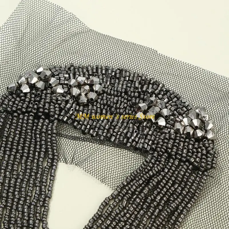

Q39C Tassels Chain Epaulets Shoulder Epaulettes for Stage Show Outfit Shoulder Decors