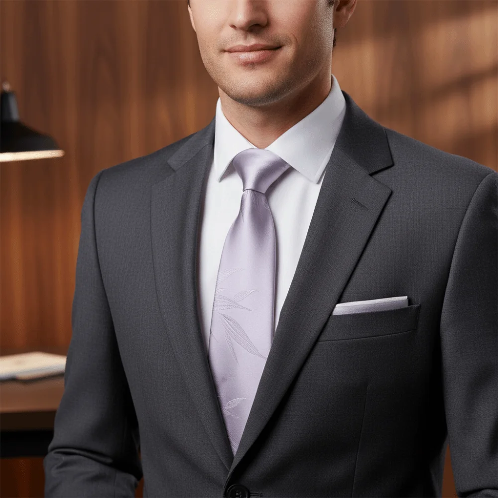 

Винтажный деловой галстук с цветочным узором и принтом листьев, роскошный, шелковистый, мягкий, шириной 8 см, жаккардовый, в британском стиле