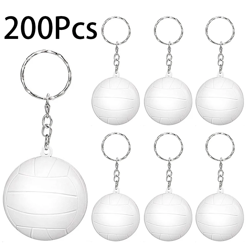 

200Pcs Volleyball Ball Keychains for Party Favors Volleyball Stress Ball School Carnival Reward