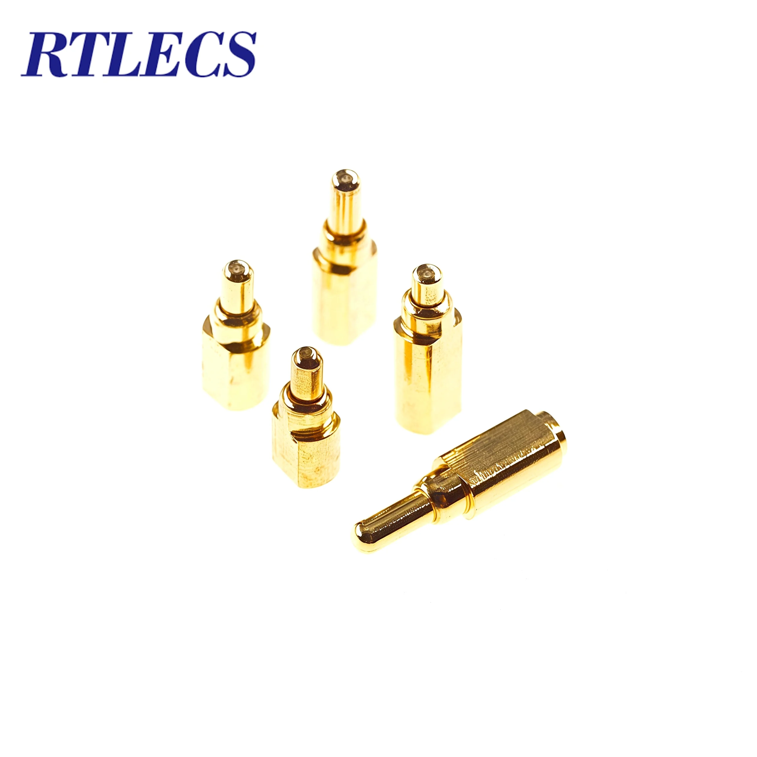 Ultra Low Profile 1.5mm Height Horizontal Pogo Pin Right Angle SMT 4.5mm to 7mm Length 1A Probe Spring Loaded Gold Plated for El