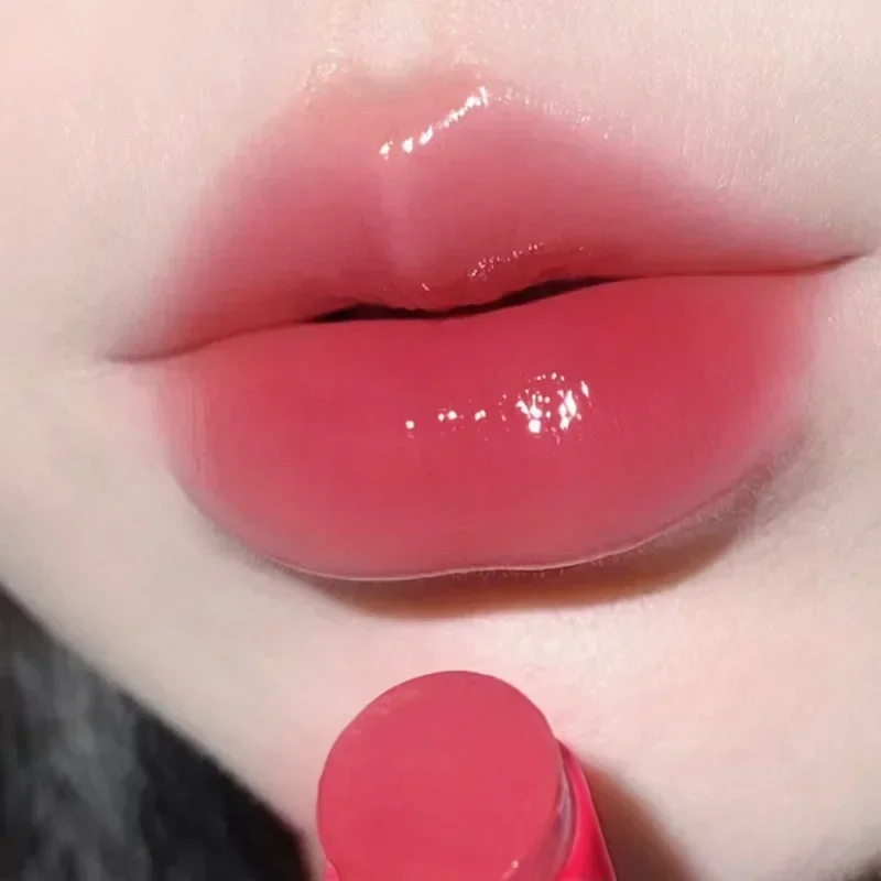 8 Colors Jelly Lipstick Moisturizing Mirror Water Light Solid Lip Gloss Glass Tea Red Brown Lip Glaze Tint Makeup Cosmetics New