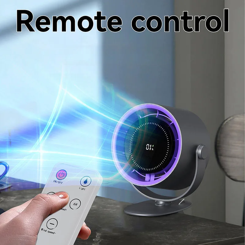 

Новый настольный пульт дистанционного управления Violent Turbo, небольшой электрический вентилятор, мини-высокоскоростной вентилятор с зажимом и 100 уровнями регулируемой скорости