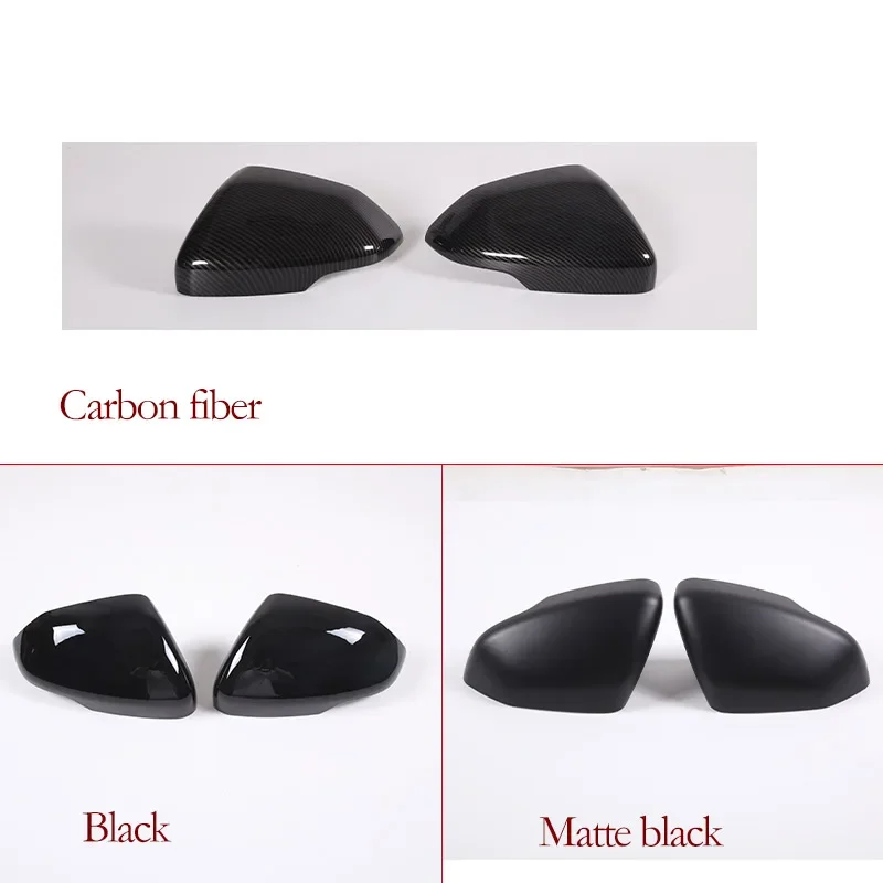 For Rivian R1T/R1S 2022-2023 ABS Carbon fiber/Matte black Car Exterior Mirror Cover Decorative Stickers Car Accessories