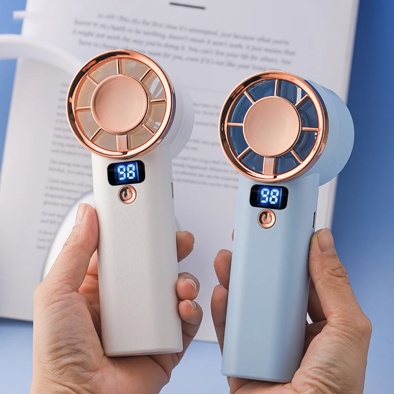 جديد بالجملة الصيف مروحة قابلة للشحن 3000mAh عالية السرعة الكهربائية المحمولة مروحة تبريد الهواء USB المحمولة مروحة صغيرة Ventilador #1