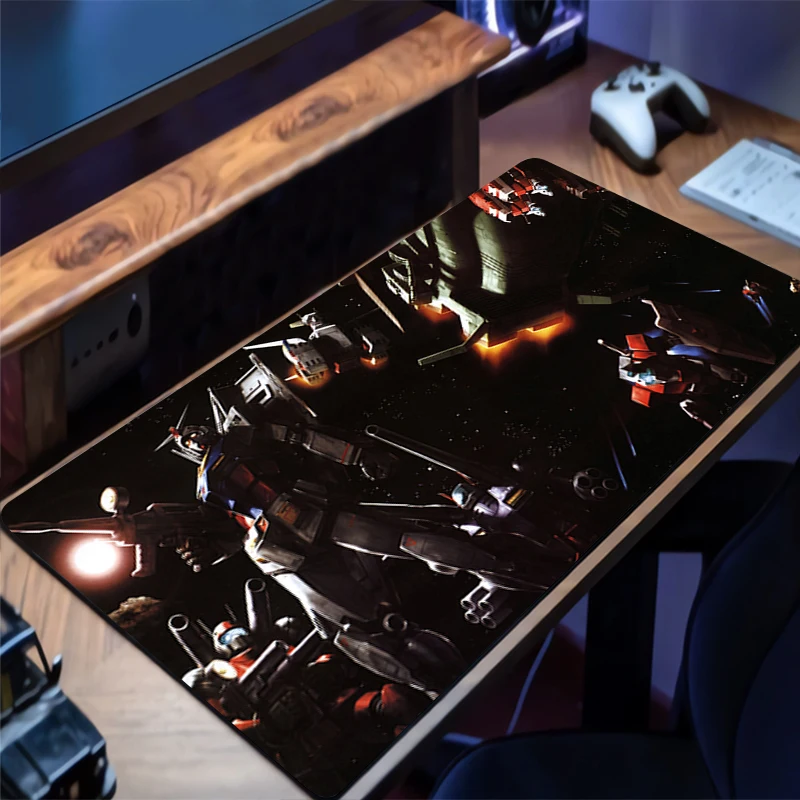 لوحة الماوس الميكانيكية المحارب RX-78-2 Gundam المطاط مكتب حصيرة HD الألعاب ماوس الوسادة لوحة المفاتيح تمديد الوسادة عدم الانزلاق مكتب ماوس حصيرة