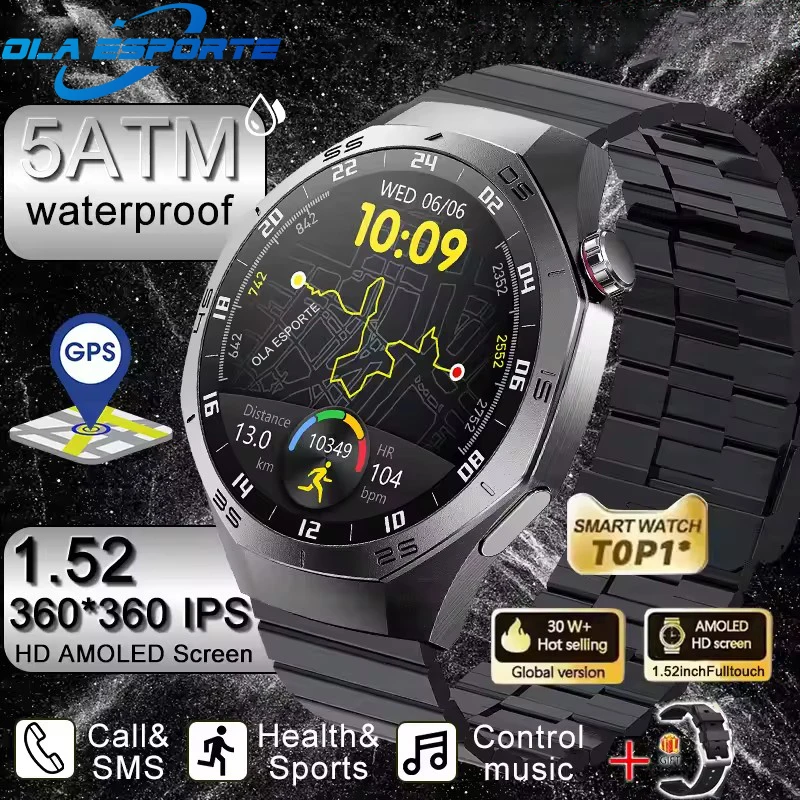 

Оригинальные умные часы GT5PRO 5 Pro для мужчин и женщин, новая технология, GPS SmartWatch, NFC, водонепроницаемые спортивные деловые часы с усиленным экраном