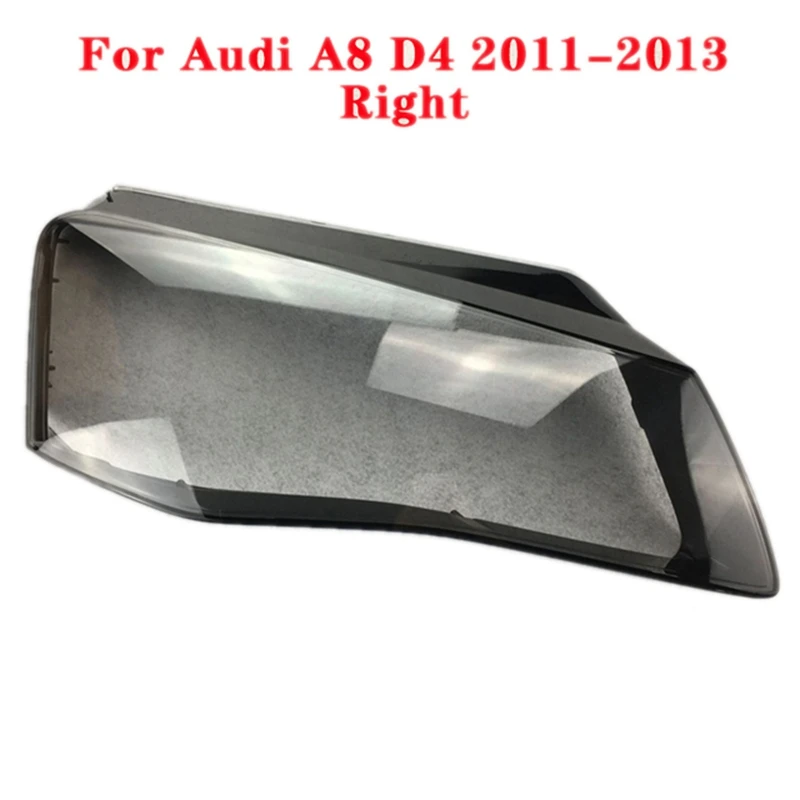 

Car Front Right Headlamp Cover Transparent Lampshade Headlight Cover Shell Mask Lens for-Audi A8 2011 2012 2013