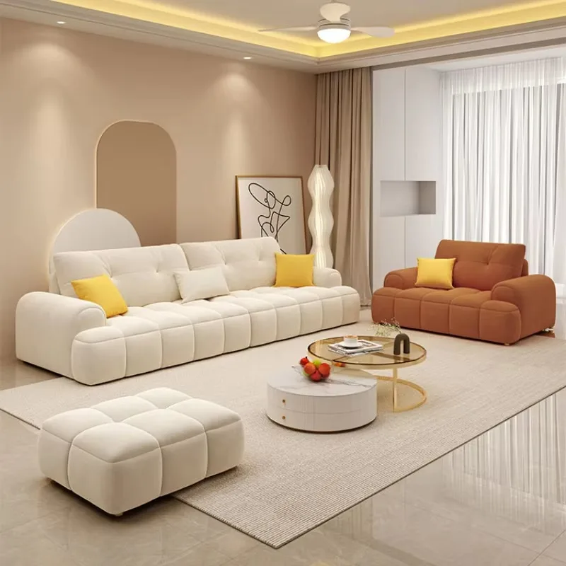 

European Luxury Living Room Sofas Beige Oversized Recliner Lounge Living Room Sofas Floor Modern Divano Moderno Furniture Home