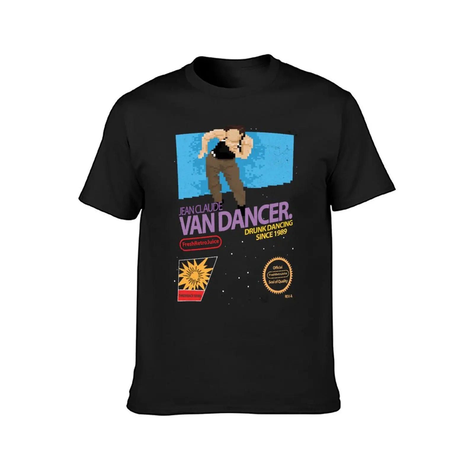 Jean Claude Van Dancer T-Shirt blacks plus size tops summer clothes plain Men's cotton t-shirt