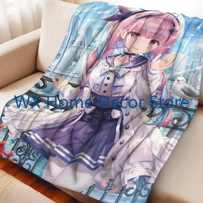 

Cozy Plush Flannel Throw Blanket with Anime Print for Sofa Bed and Office Soft and Warm Home Textile