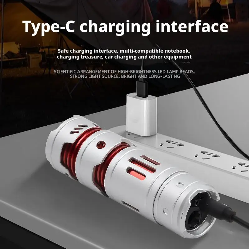 Mini EDC Flashlight Rechargeable Pocket Torch Light Outdoor Camping Fishing Hiking Self Defense Emergency Keychain Flashlights image 6