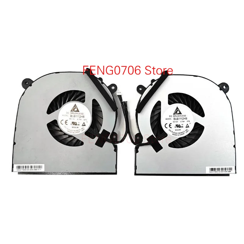 Nuevo para Intel Hades Canyon NUC NUC8i7HVK NUC8i7HNK/Phantom Canyon NUC NUC11PHKi7 NUC11PHKi7C ventilador de refrigeración izquierdo y derecho BUB1112HB
