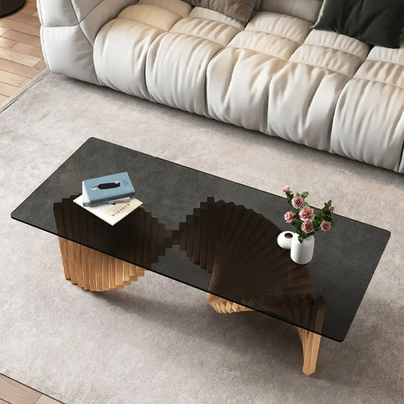 QueMesas-Table basse centrale de luxe, Designer esthétique moderne, Simple, Transparent, Unique, Meubles de maison