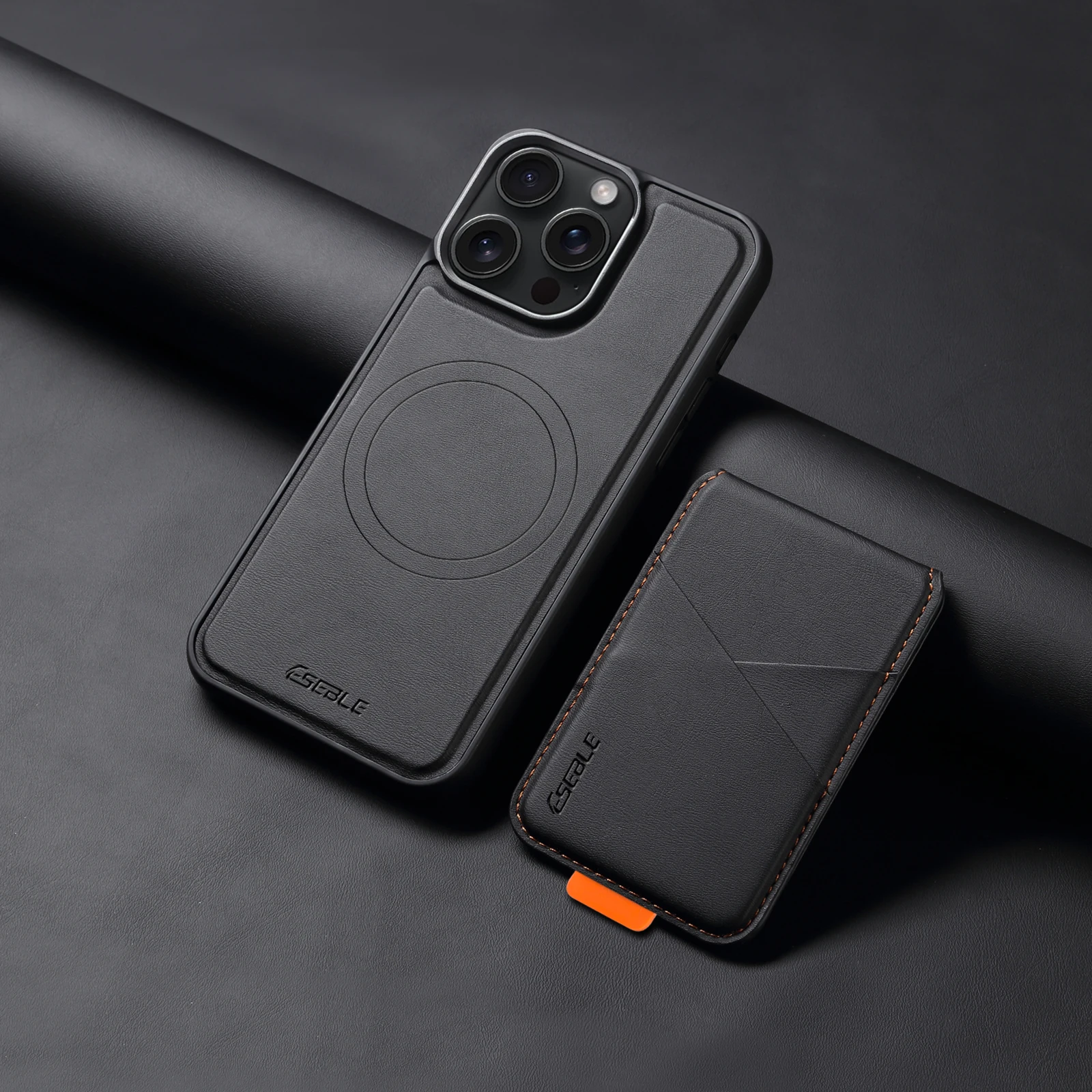 2-in-1 Abnehmbare Magnetische Lederhülle für iPhone 17 16 Pro Max 15 14 13 mit Kartenfach und Geldbörse