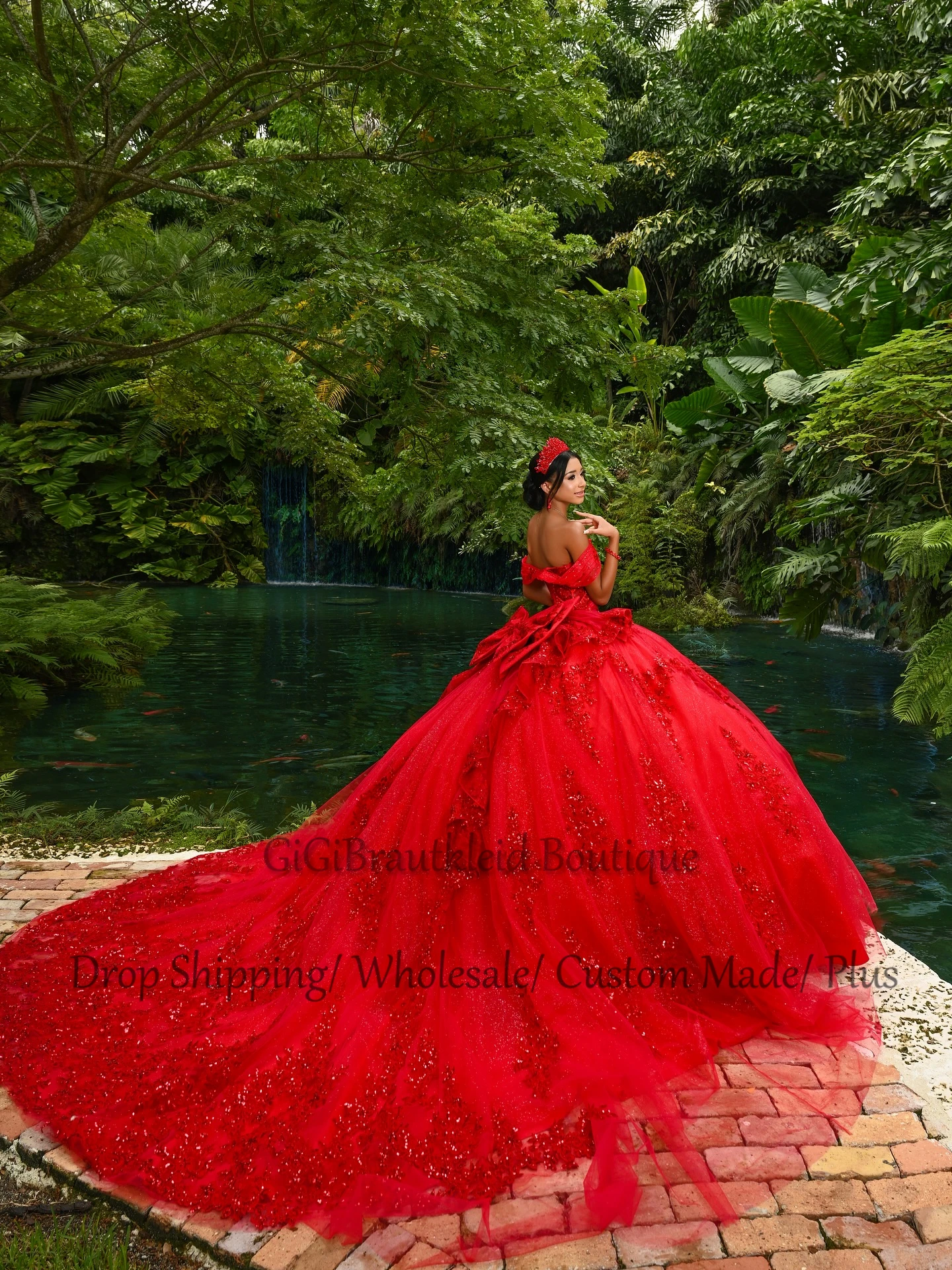 Vendanie glamouroso fora do ombro vestidos de baile para meninas ilusão apliques bowknot quinceanera vestido vestidos de 15 personalizado