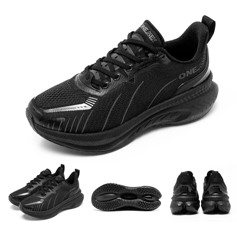 ONEMIX 2025 New Cushioned Running Shoes women Fall Winter Heavy Runners Lace-up Women Jump Rope Dance Non-slip Outdoor Sneakers image 5