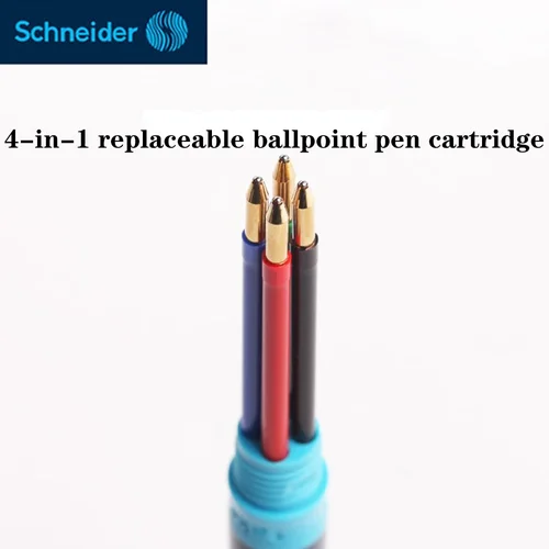 Imagen 2 del producto Bolígrafo multifunción alemán Schneider TAKE4 4 en 1 tipo empuje 4 colores con recarga cambiable papelería para el regreso a la escuela