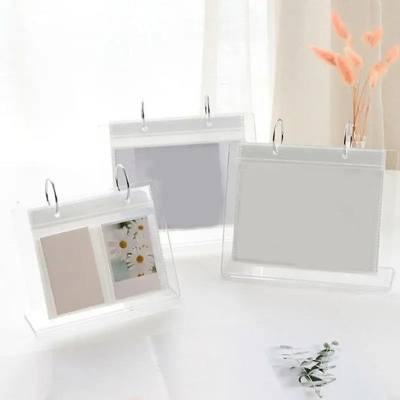 Album fotografico in piedi desktop multiuso album Clear Lomo Photo Photo Postcards Display Rack Mini Poster Frame