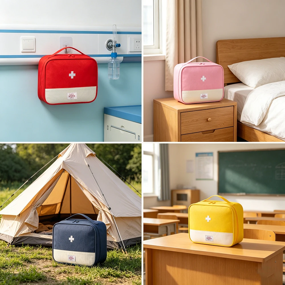 Large Capacity Medicine Bag Travel Portable Medical Bag Home Medicine Storage Bag Set Portable Outdoor First Aid Kit 1pc