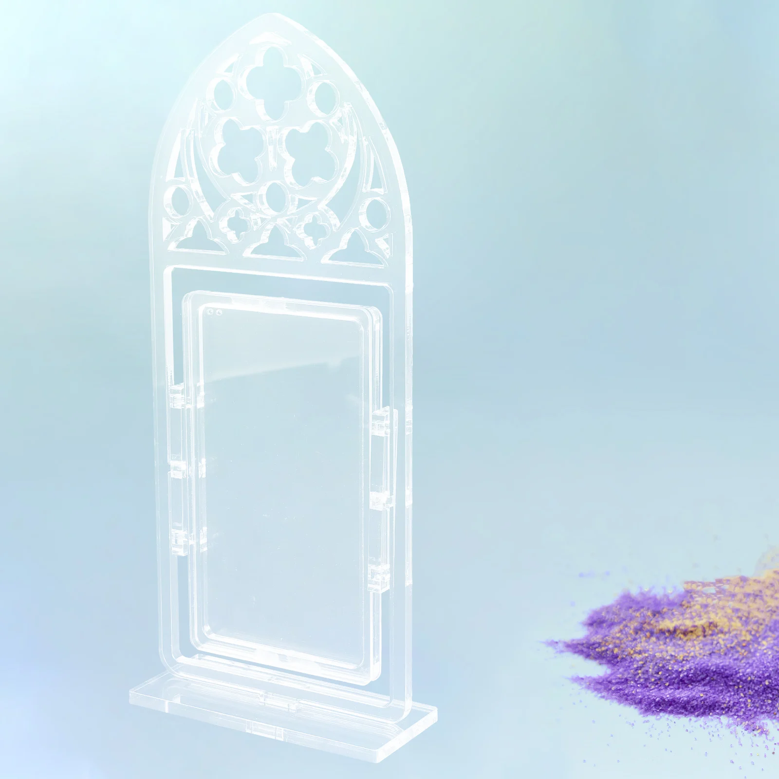 Quicksand Diy péndulo de arena molde de arena móvil molde de paisaje de arena adorno de escritorio decoración del hogar soporte de exhibición artesanal