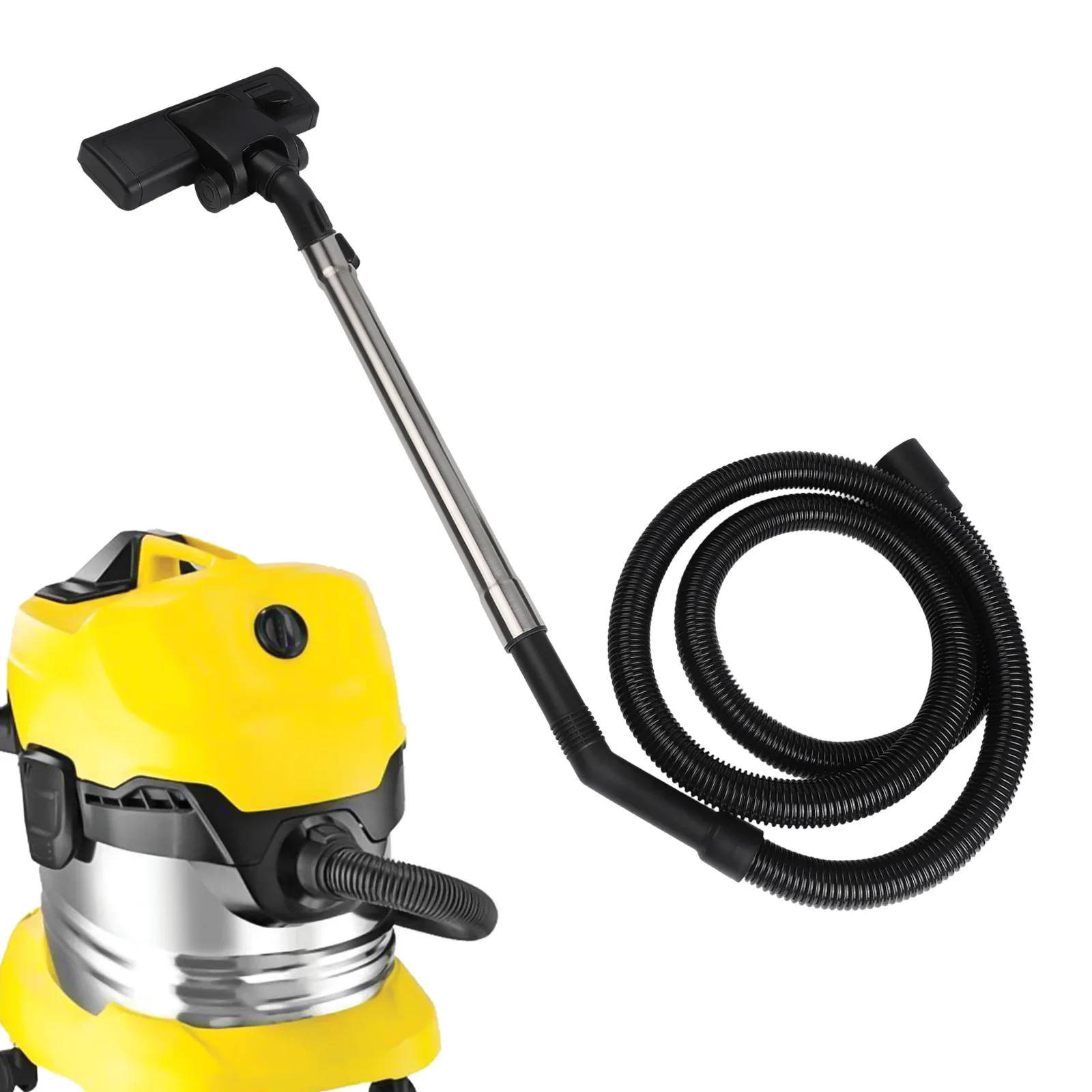 

Floor Brush Suction Head Hose Set Plastic Stainless Steel For Karcher WD3 For MV3 SE Series Vacuum Cleaner Accessories