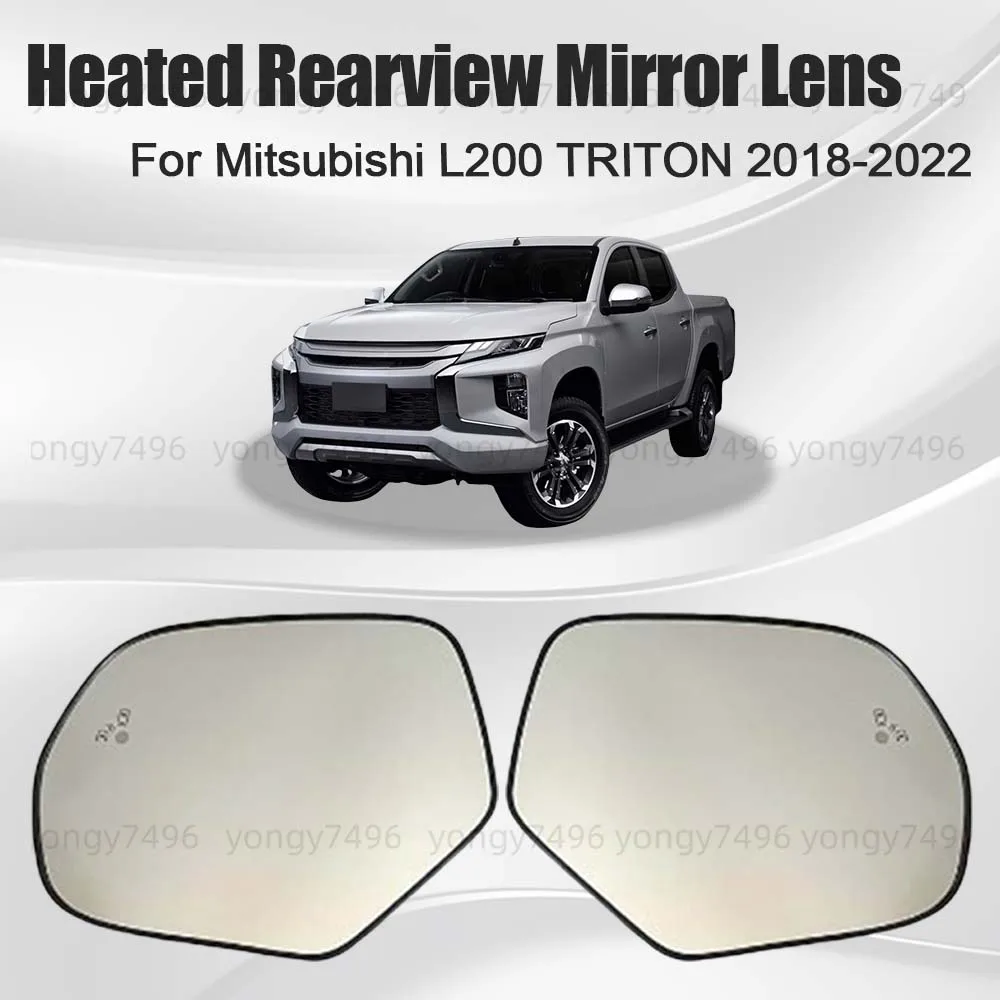 

Car Wide Angle Heated Rearview Mirror Lens For Mitsubishi L200 TRITON 2018 2019 2020 2021 2022 Car Rearview Accessories