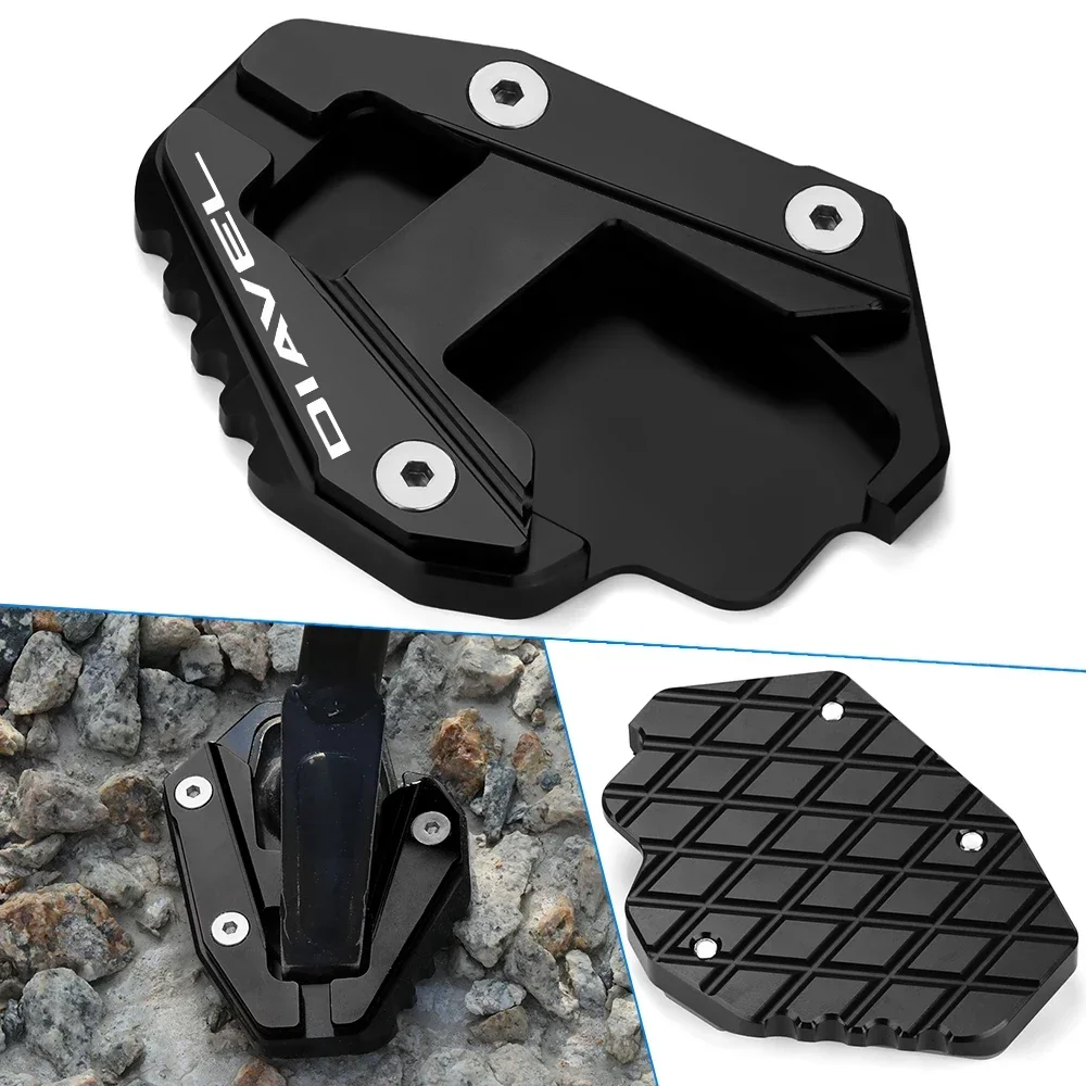 Motorcycle Aluminum For Ducati 1260 Diavel 1260 Lamborghini Lamborghini 1260S Foot Kickstand Side Stand Enlarge Extension Plate