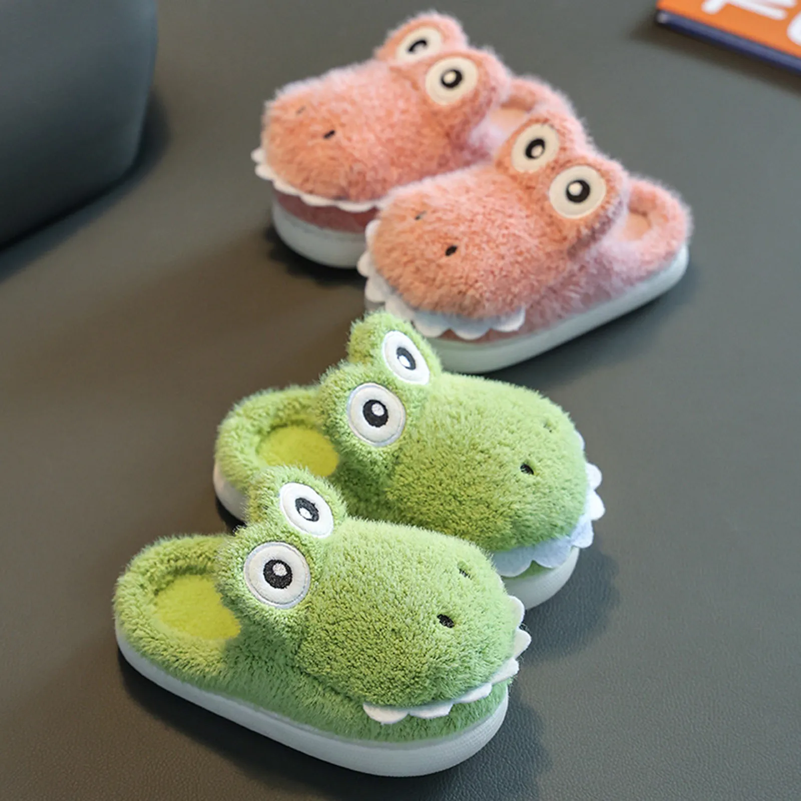 

Toddler Cute Slippers Girls Boys Home Slippers Warm House Slippers For Toddler Lined Winter Indoor Colorful Sandals for Girls