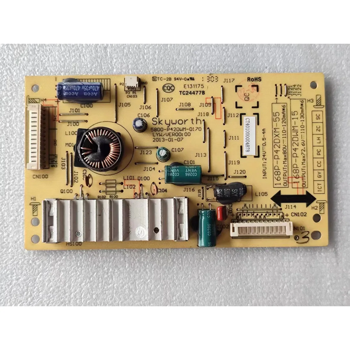 42E610g Constant Current Plate 168P-P42dxm-55 5800-P42dwm-0170/0160/0180/0190