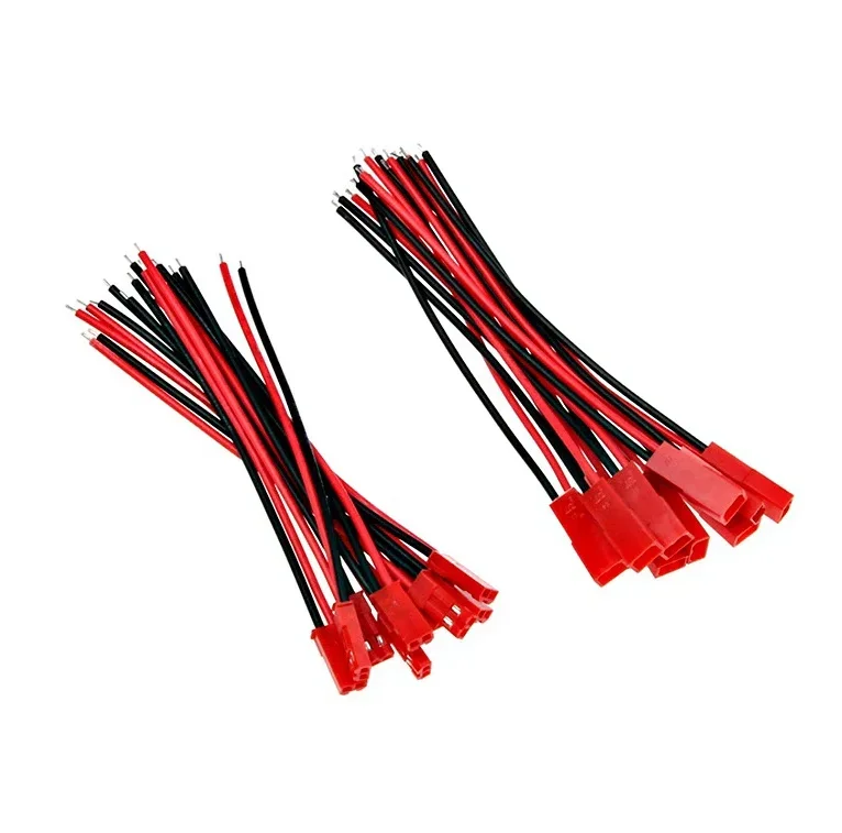 10 Pairs Male Female Connector JST Plug Cable 10/15/20 cm 2 Pin For RC BEC Battery Adapter Helicopter DIY FPV Drone Quadcopter