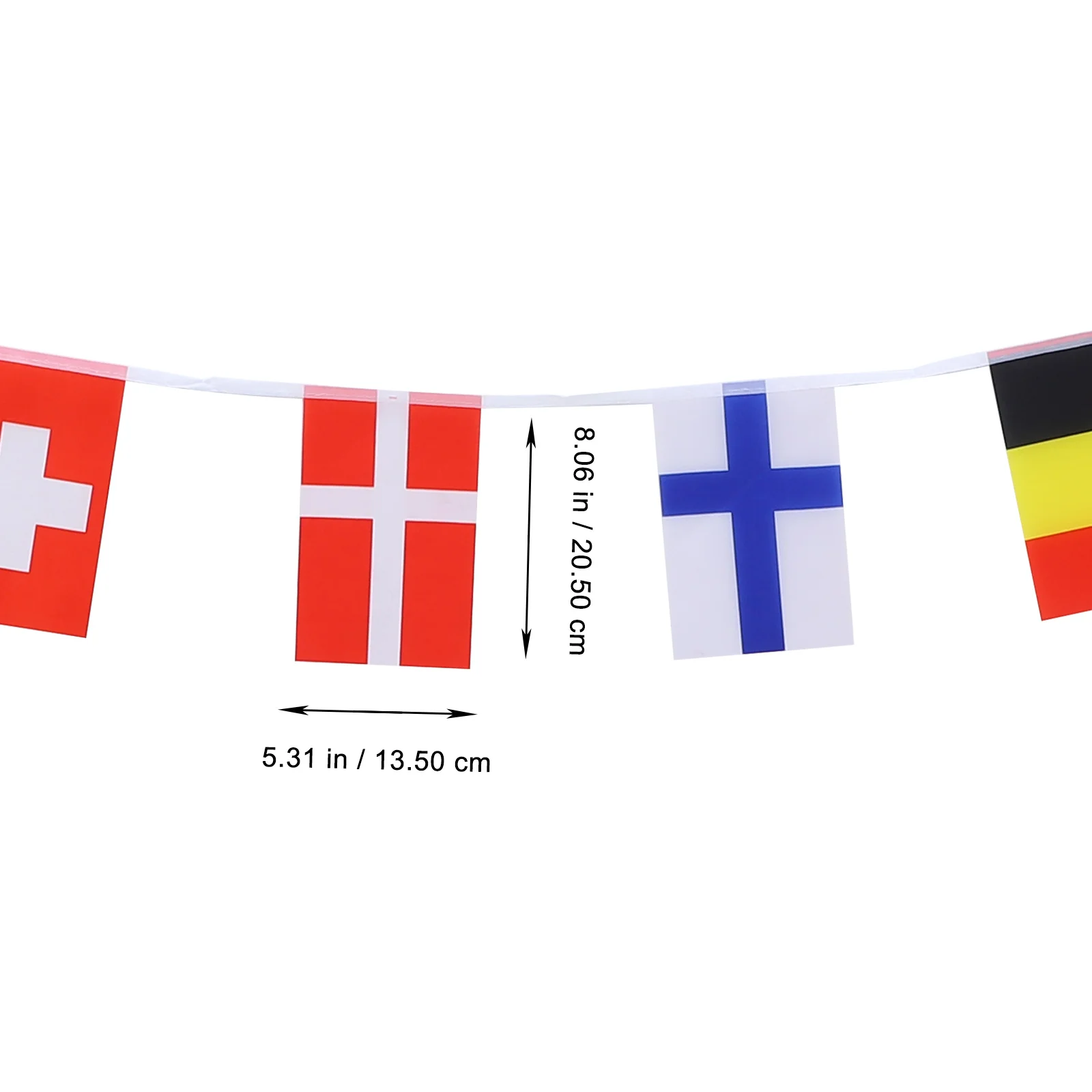 

1Pcs 24 Countries Flag Banner String Hanging Soccer Game Decor National Flags Football Party Outdoor Indoor Fan's