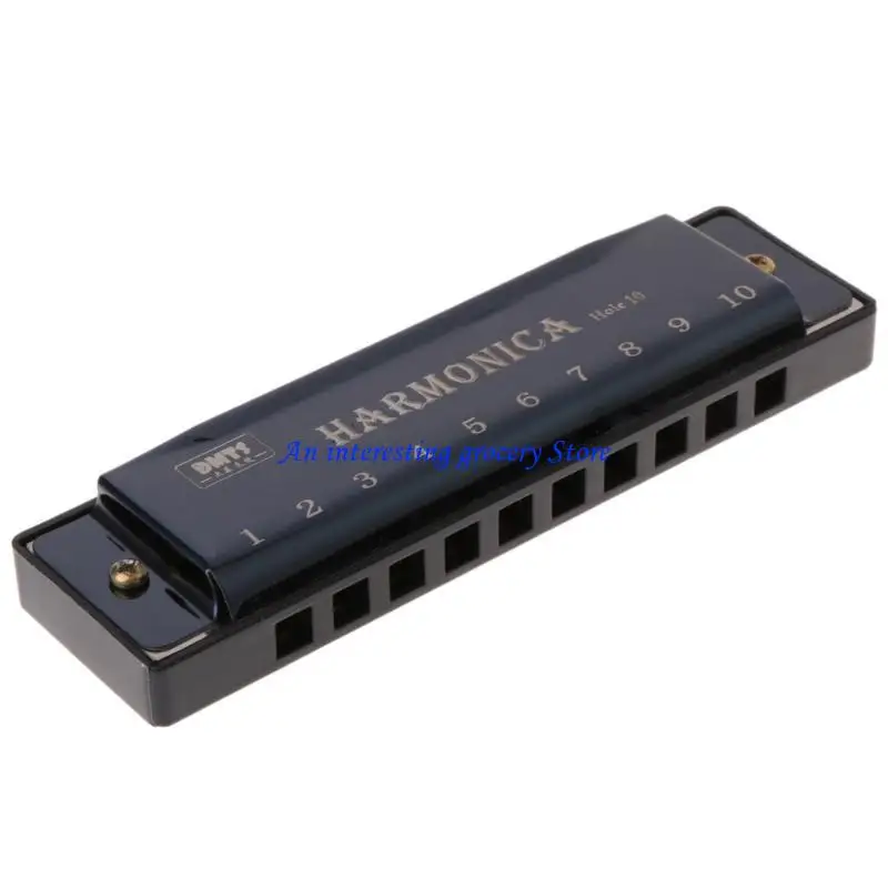 652D 10 Holes for Key of C Blues Harmonica Musical Instrument Educational Toy with fo