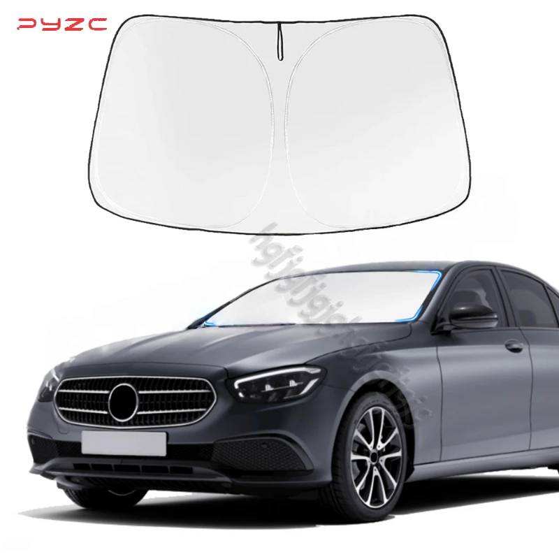 زجاج السيارة الأمامي الشمس الظل يغطي أقنعة السيارات نافذة أمامية واقية من الشمس لمرسيدس بنز A/B/C/E/S الفئة GLC/GLA ظلة