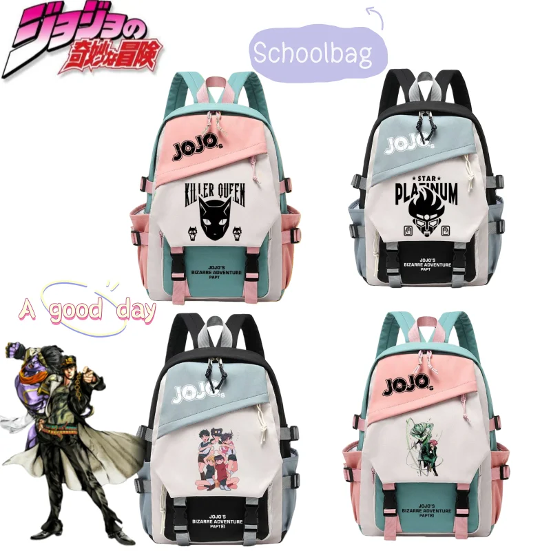 

New JOJO's Bizarre Adventure Jonathan Joestar Creative High-Value Student Large-Capacity Cartoon Character Personality Backpack
