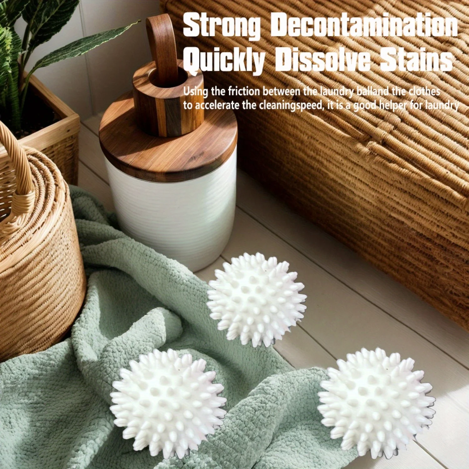 12Pcs Reusable Dryer Balls Soft Spike Laundry Balls, Anti-Winding Fabric Softener Dryer Balls, Reduce Wrinkles & Static for Clot