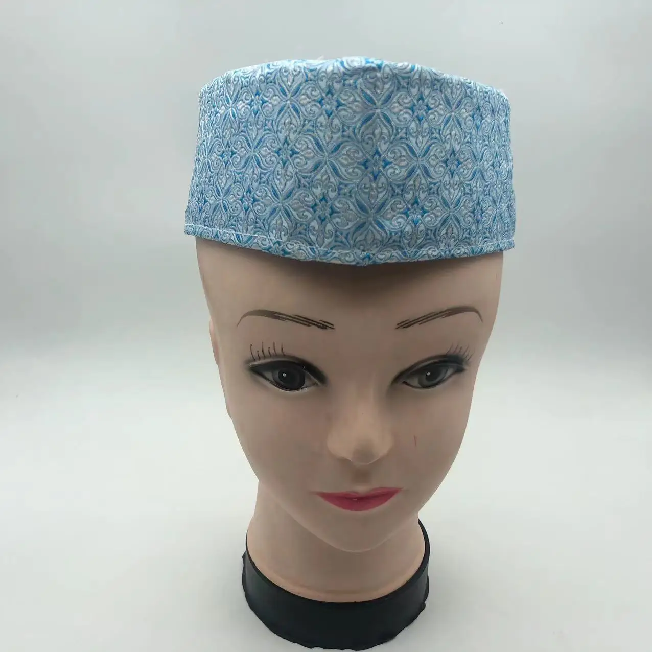 Casquettes musulmanes pour hommes, vêtements pour hommes, produits fiscaux, livraison gratuite, chapeau de bateau malaisien, prière, Kippa, islamique, Kufi Topi, bleu, 03269